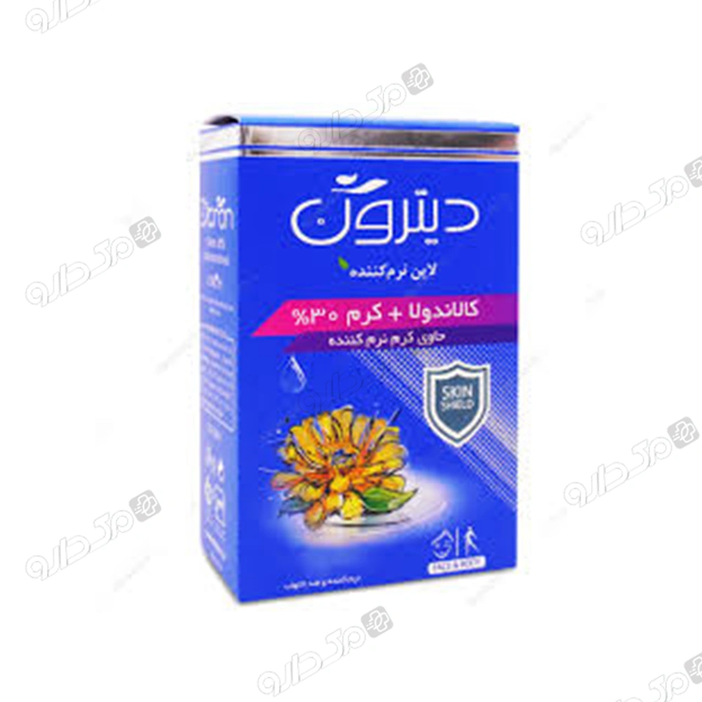 صابون دیترون حاوی 30% نرم کننده و عصاره کالاندولا دیترون