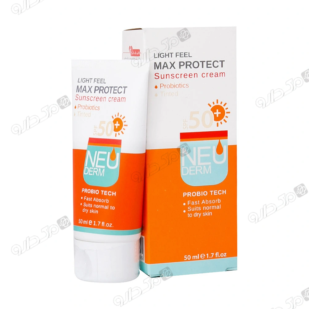 کرم ضد آفتاب بی‌رنگ پوست خشک و معمولی نئودرم