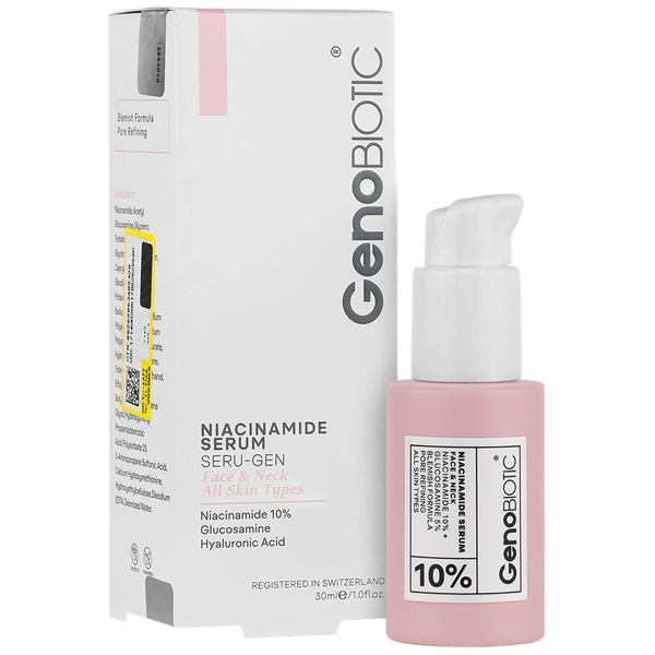 سرم صورت و گردن ویتامین نیاسینامید 10% ژنوبایوتیک