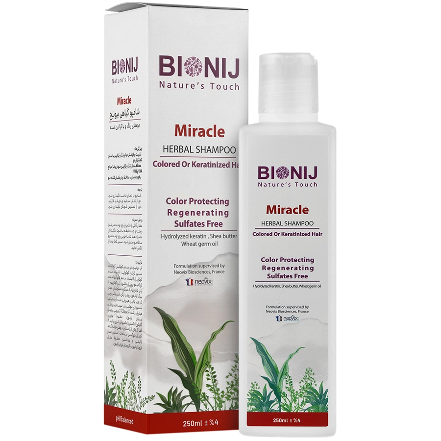 شامپو موهای رنگ و کراتین شده بیونیج