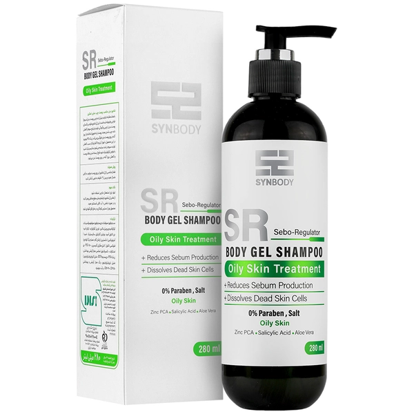 شامپو بدن پوست چرب ساین اسکین
