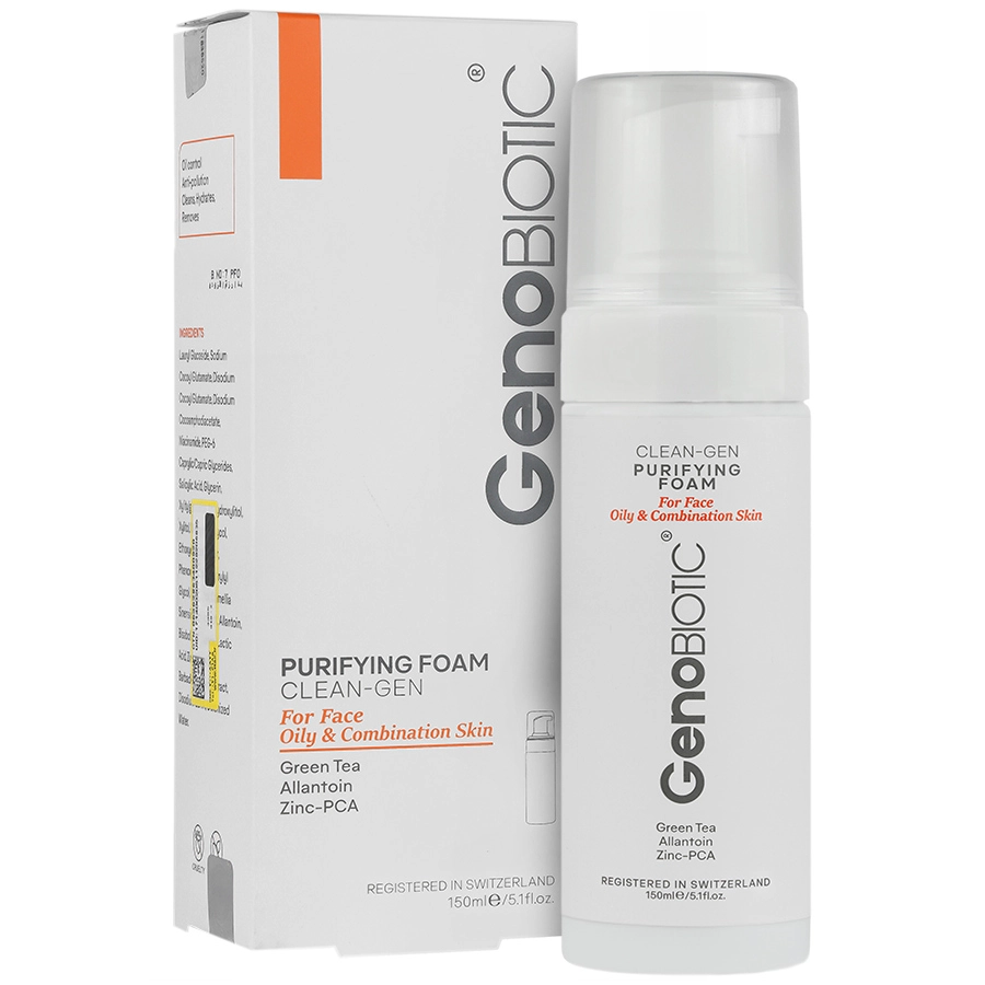 فوم شست و شو صورت پوست چرب و مختلط ژنوبایوتیک