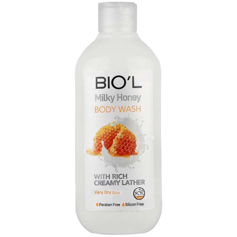 شامپو بدن کرمی شیر عسل بیول