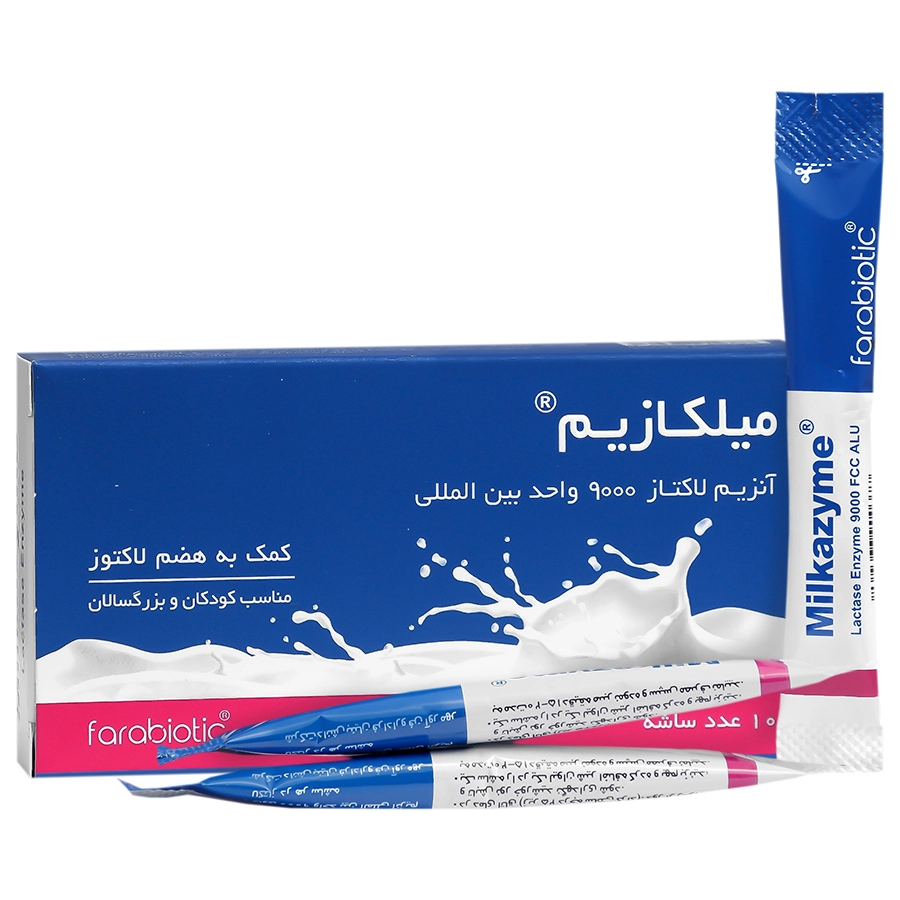 ساشه میلکازیم آنزیم لاکتاز فرابیوتیک