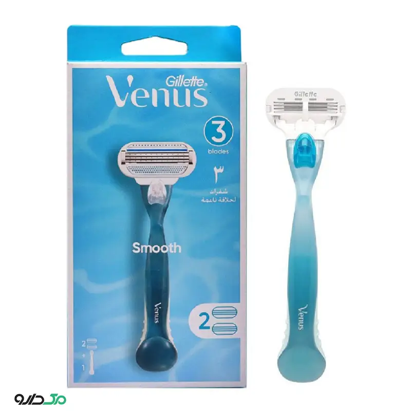 تیغ اسموت ونوس با 2 یدک ژیلت