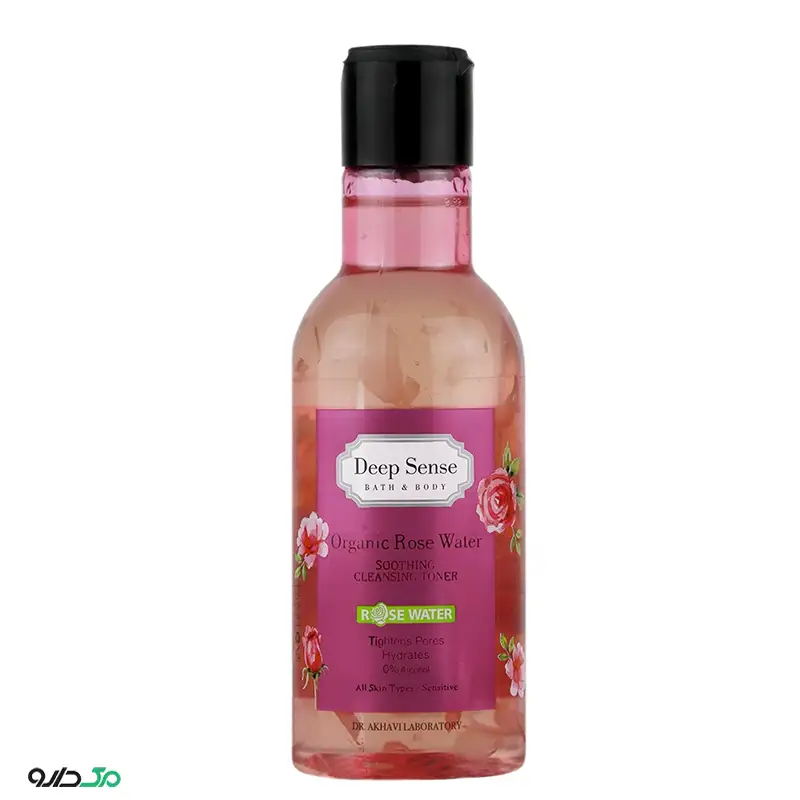 تونر پاک کننده گلاب انواع پوست دیپ سنس
