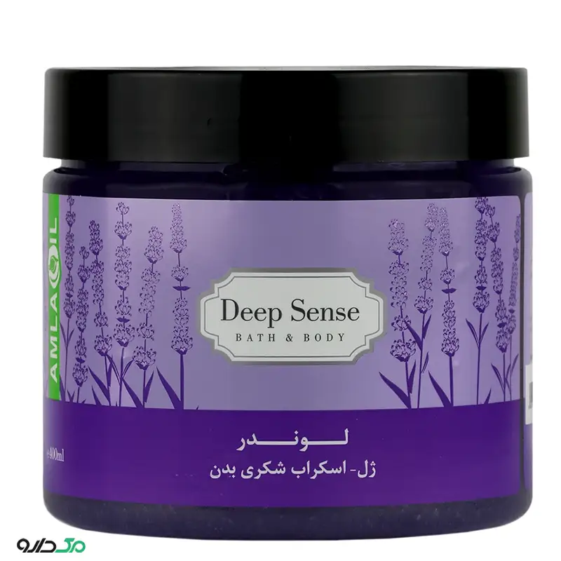 ژل اسکراب شکری بدن لوندر دیپ سنس