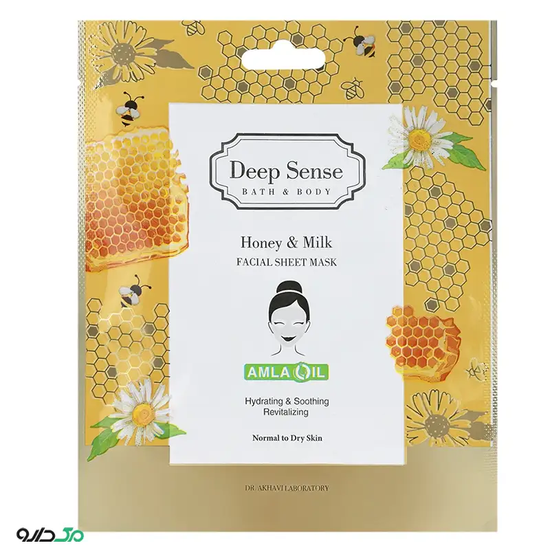 ماسک صورت نقابی شیر و عسل دیپ سنس
