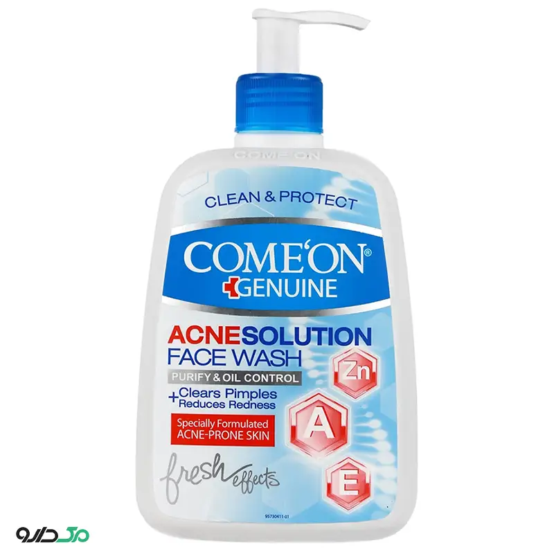 ژل شستشوی صورت پوست جوش دار کامان