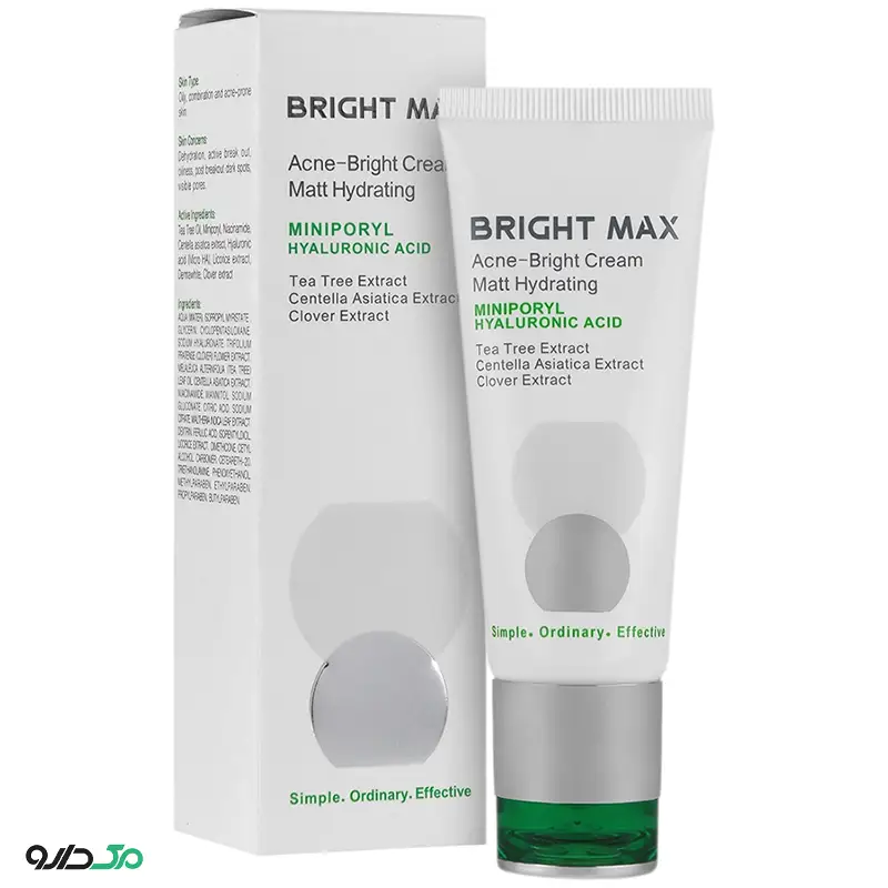 کرم مرطوب کننده مات آکنه برایت برایت مکس