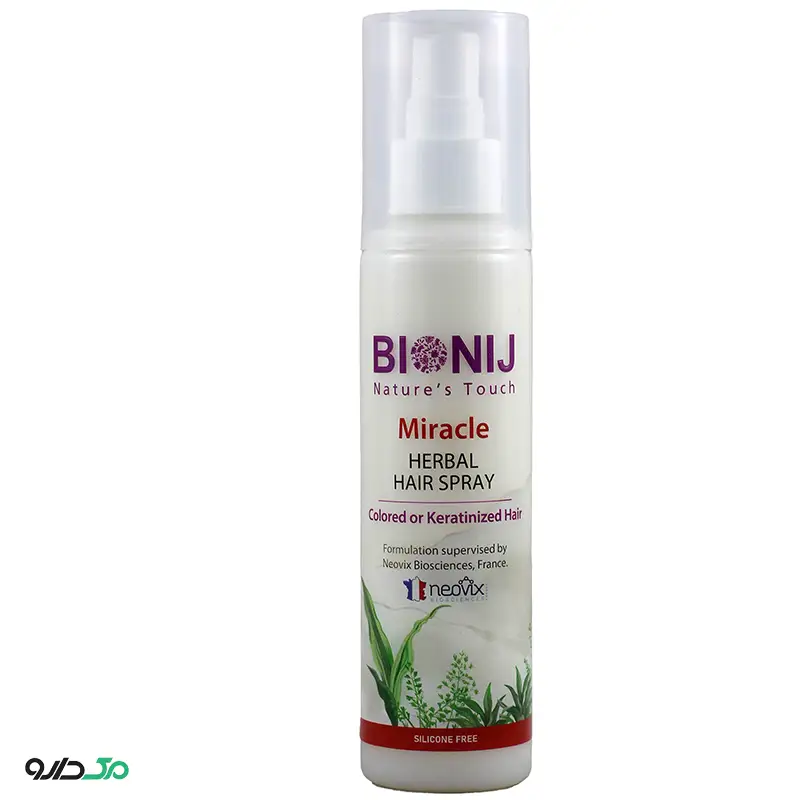 اسپری موی گیاهی میراکل بیونیج موی رنگ یا کراتین شده