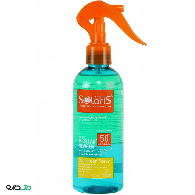 اسپری لوسیون دو فاز ضد آفتاب میسلار نیوژن آردن سولاریس SPF50