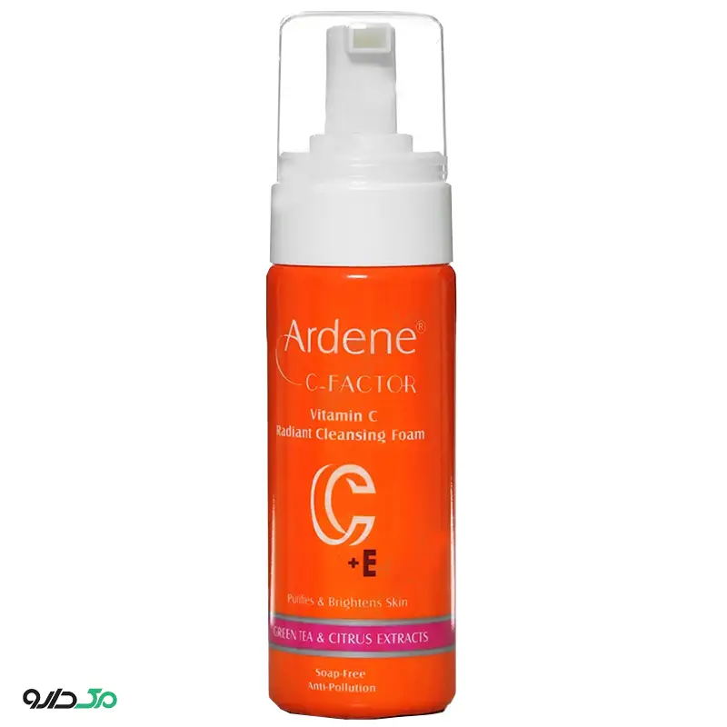 فوم شوینده و شفاف کننده صورت ویتامین سی فاکتور آردن