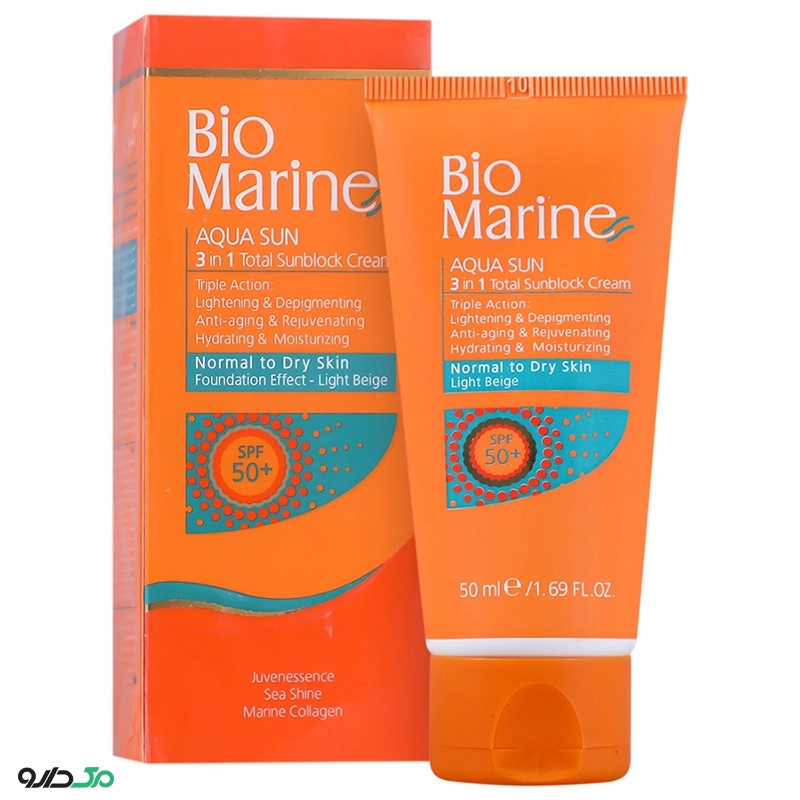 ضد آفتاب آکوا سان 3 در 1 پوست خشک بایومارین SPF50