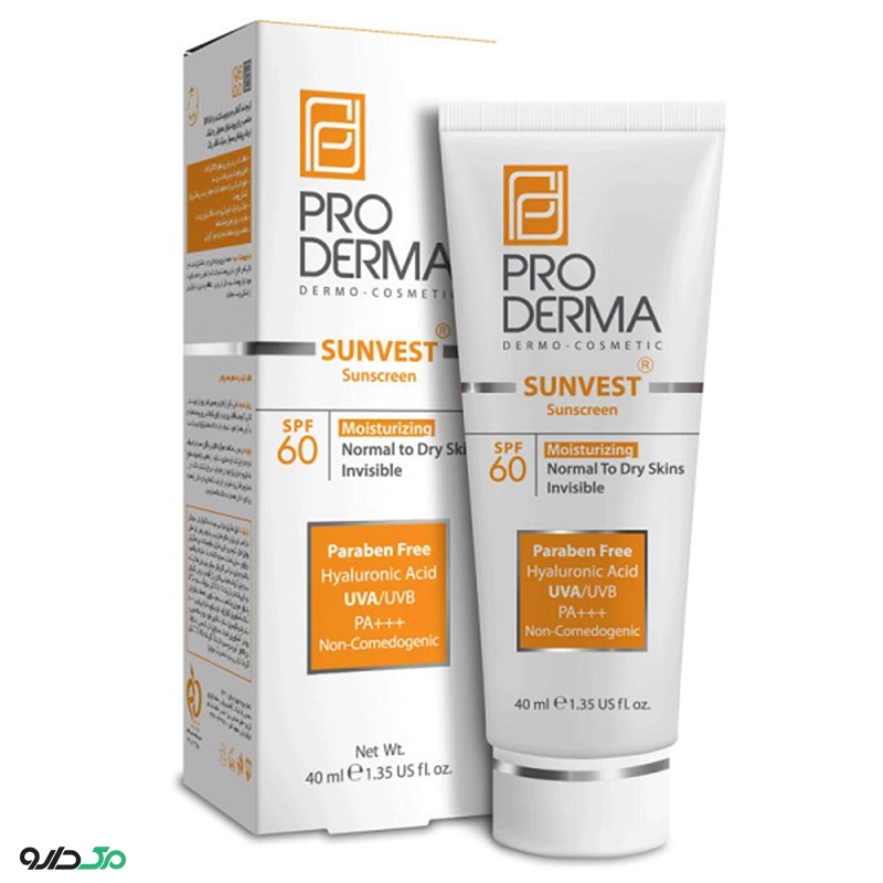 کرم ضد آفتاب و مرطوب کننده سان وست پرودرما SPF60