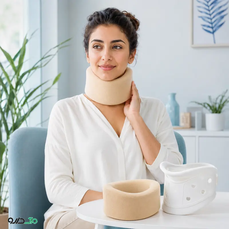 گردنبند طبی برای حمایت و کاهش فشار روی گردن