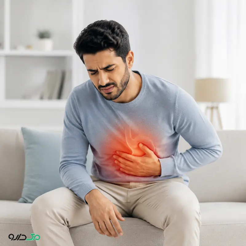 علائم زخم معده و درد ناحیه بالای شکم